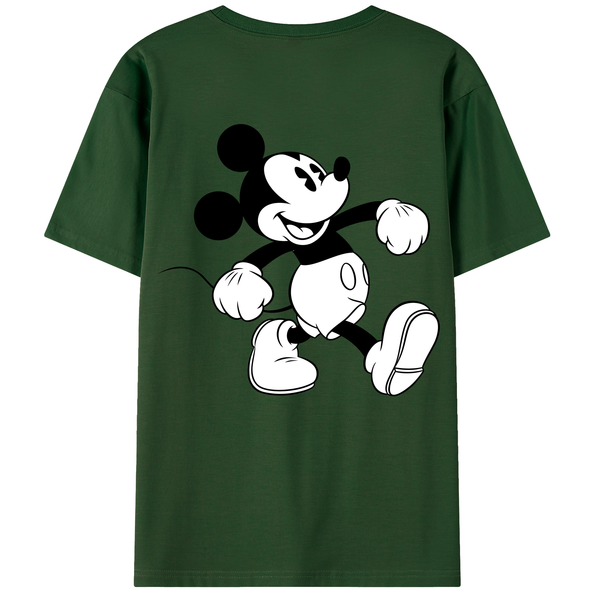 （画像用） ミッキーマウス Mickey Mouse 綿100％半袖Tシャツ（背面プリント）